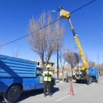 تعویض چراغهای روشنایی بلوار امام خمینی