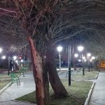 نصب تجهیزات جدید روشنایی کم مصرف پارک ولایت