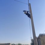 گام بزرگ اداره برق فراهان در اصلاح روشنایی معابر اصلی شهر خنجین
